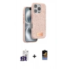 MARSİLYAN™- iPhone 16 Pro Max Kılıf Vadi Klasik Serisi - Siyah Buffer Hayalet Cam Ekran Koruyucu + Bilvis Titan Kamera Lens - TMGI