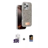 MARSİLYAN™- iPhone 16 Pro Max Kılıf Vadi Klasik Serisi - Siyah Buffer Hayalet Cam Ekran Koruyucu + Bilvis Titan Kamera Lens - GS