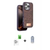 MARSİLYAN™- iPhone 16 Pro Max Kılıf Vadi Klasik Serisi - Siyah Joko Magic 5D Cam + Raze Metal Kamera Lens - BZ