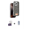 MARSİLYAN™- iPhone 16 Pro Max Kılıf Vadi Klasik Serisi - Siyah Joko Magic 5D Cam + Bilvis Titan Kamera Lens - GS