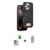 MARSİLYAN™- iPhone 16 Pro Max Kılıf Vadi Klasik Serisi - Siyah Joko Magic 5D Cam + Raze Metal Kamera Lens - NLGY