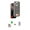 MARSİLYAN™- iPhone 16 Pro Max Kılıf Vadi Klasik Serisi - Siyah Joko Magic 5D Cam + Raze Metal Kamera Lens - NLGY