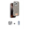 MARSİLYAN™- iPhone 16 Pro Max Kılıf Vadi Klasik Serisi - Siyah Joko Magic 5D Cam + Pers Alüminyum Kamera Lens - GI