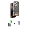 MARSİLYAN™- iPhone 16 Pro Max Kılıf Vadi Klasik Serisi - Siyah Joko Magic 5D Cam + Raze Metal Kamera Lens - SH