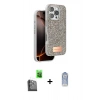 MARSİLYAN™- iPhone 16 Pro Max Kılıf Vadi Klasik Serisi - Siyah Joko Magic 5D Cam + Raze Metal Kamera Lens - SH