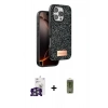 MARSİLYAN™- iPhone 16 Pro Max Kılıf Vadi Klasik Serisi - Siyah Joko Magic 5D Hayalet Cam + Bilvis Titan Kamera Lens - GS