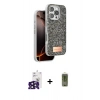 MARSİLYAN™- iPhone 16 Pro Max Kılıf Vadi Klasik Serisi - Siyah Joko Magic 5D Hayalet Cam + Bilvis Titan Kamera Lens - SH