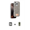 MARSİLYAN™- iPhone 16 Pro Max Kılıf Vadi Klasik Serisi - Siyah Joko Magic 5D Hayalet Cam + PVD Metal Kamera Lens - GS