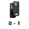 MARSİLYAN™- iPhone 16 Pro Max Kılıf Vadi Klasik Serisi - Siyah Joko Magic 5D Hayalet Cam + PVD Metal Kamera Lens - SH