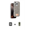 MARSİLYAN™- iPhone 16 Pro Max Kılıf Vadi Klasik Serisi - Siyah Joko Magic 5D Hayalet Cam + PVD Metal Kamera Lens - SH
