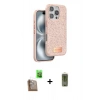 MARSİLYAN™- iPhone 16 Pro Max Kılıf Vadi Klasik Serisi - Siyah Joko Magic 5D Hayalet Cam + Raze Metal Kamera Lens - CLTM