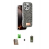 MARSİLYAN™- iPhone 16 Pro Max Kılıf Vadi Klasik Serisi - Siyah Joko Magic 5D Hayalet Cam + Raze Metal Kamera Lens - CLTM
