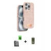 MARSİLYAN™- iPhone 16 Pro Max Kılıf Vadi Klasik Serisi - Siyah Joko Magic 5D Hayalet Cam + Raze Metal Kamera Lens - SH