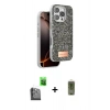 MARSİLYAN™- iPhone 16 Pro Max Kılıf Vadi Klasik Serisi - Siyah Joko Magic 5D Hayalet Cam + Raze Metal Kamera Lens - SH