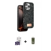 MARSİLYAN™- iPhone 16 Pro Max Kılıf Vadi Klasik Serisi - Siyah Joko Magic 5D Hayalet Cam + Titanyum Gri Bilvis Titan Kamera Lens