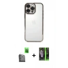 MARSİLYAN™- iPhone 16 Pro Max Kılıf Vadi Minimal - Şeffaf 360 Full Body Arka Koruyucu + Raze Metal Kamera Lens - SH