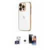MARSİLYAN™- iPhone 16 Pro Max Kılıf Vadi Minimal - Siyah 3D Antistatik Mat Seramik Nano Ekran Koruyucu + Bilvis Titan Kamera Lens - TMGI