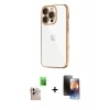 MARSİLYAN™- iPhone 16 Pro Max Kılıf Vadi Minimal - Siyah 3D Antistatik Mat Seramik Nano Ekran Koruyucu + Raze Metal Kamera Lens - NLGY