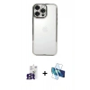 MARSİLYAN™- iPhone 16 Pro Max Kılıf Vadi Minimal - Siyah 3D Antistatik Seramik Nano Ekran Koruyucu + Bilvis Titan Kamera Lens - TMGI