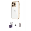 MARSİLYAN™- iPhone 16 Pro Max Kılıf Vadi Minimal - Siyah Bilvis 3D Cam Ekran Koruyucu + Siyah Bilvis Titan Kamera Lens