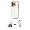 MARSİLYAN™- iPhone 16 Pro Max Kılıf Vadi Minimal - Siyah Bilvis 3X AR Hayalet Cam Ekran Koruyucu + Bilvis Titan Kamera Lens - GS
