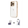 MARSİLYAN™- iPhone 16 Pro Max Kılıf Vadi Minimal - Siyah Bilvis 3X AR Hayalet Cam Ekran Koruyucu + Bilvis Titan Kamera Lens - TMGI