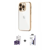 MARSİLYAN™- iPhone 16 Pro Max Kılıf Vadi Minimal - Siyah Bilvis 3X AR Hayalet Cam Ekran Koruyucu + Bilvis Titan Kamera Lens - SH