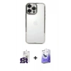 MARSİLYAN™- iPhone 16 Pro Max Kılıf Vadi Minimal - Siyah Bilvis 5in1 5D Magic Hayalet Cam Ekran Koruyucu + Bilvis Titan Kamera Lens - GS