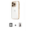 MARSİLYAN™- iPhone 16 Pro Max Kılıf Vadi Minimal - Siyah Bilvis Hayalet Cam Ekran Koruyucu + PVD Metal Kamera Lens - GS
