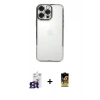 MARSİLYAN™- iPhone 16 Pro Max Kılıf Vadi Minimal - Siyah Buffer Cam Ekran Koruyucu + Bilvis Titan Kamera Lens - TMGI