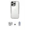 MARSİLYAN™- iPhone 16 Pro Max Kılıf Vadi Minimal - Siyah Joko Magic 5D Cam + Pers Alüminyum Kamera Lens - GS