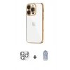 MARSİLYAN™- iPhone 16 Pro Max Kılıf Vadi Minimal - Siyah Joko Magic 5D Cam + Pers Alüminyum Kamera Lens - GS