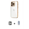 MARSİLYAN™- iPhone 16 Pro Max Kılıf Vadi Minimal - Siyah Joko Magic 5D Cam + PVD Metal Kamera Lens - GS
