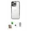 MARSİLYAN™- iPhone 16 Pro Max Kılıf Vadi Minimal - Siyah Joko Magic 5D Cam + Raze Metal Kamera Lens - CLTM