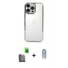 MARSİLYAN™- iPhone 16 Pro Max Kılıf Vadi Minimal - Siyah Joko Magic 5D Cam + Raze Metal Kamera Lens - SH