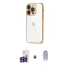 MARSİLYAN™- iPhone 16 Pro Max Kılıf Vadi Minimal - Siyah Joko Magic 5D Cam + Bilvis Titan Kamera Lens - SH
