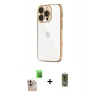 MARSİLYAN™- iPhone 16 Pro Max Kılıf Vadi Minimal - Siyah Joko Magic 5D Hayalet Cam + Raze Metal Kamera Lens - NLGY