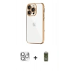 MARSİLYAN™- iPhone 16 Pro Max Kılıf Vadi Minimal - Siyah Joko Magic 5D Hayalet Cam + Pers Alüminyum Kamera Lens - GS