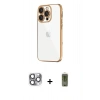 MARSİLYAN™- iPhone 16 Pro Max Kılıf Vadi Minimal - Siyah Joko Magic 5D Hayalet Cam + Pers Alüminyum Kamera Lens - GI