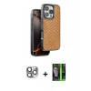 MARSİLYAN™- iPhone 16 Pro Max Kılıf Vadi Özel Seri - Şeffaf 360 Full Body Arka Koruyucu + Pers Alüminyum Kamera Lens - GI