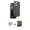 MARSİLYAN™- iPhone 16 Pro Max Kılıf Vadi Özel Seri - Şeffaf 360 Full Body Arka Koruyucu + Pers Alüminyum Kamera Lens - GS