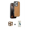 MARSİLYAN™- iPhone 16 Pro Max Kılıf Vadi Özel Seri - Şeffaf Pasifik Cam Ekran Koruyucu + Pers Alüminyum Kamera Lens - CLTM