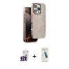 MARSİLYAN™- iPhone 16 Pro Max Kılıf Vadi Özel Seri - Şeffaf Pasifik Cam Ekran Koruyucu + Bilvis Titan Kamera Lens - TMGI