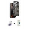 MARSİLYAN™- iPhone 16 Pro Max Kılıf Vadi Özel Seri - Şeffaf Pasifik Cam Ekran Koruyucu + Bilvis Titan Kamera Lens - TMGI