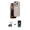 MARSİLYAN™- iPhone 16 Pro Max Kılıf Vadi Özel Seri - Siyah 360 Mat Full Body Arka Koruyucu + Bilvis Titan Kamera Lens - GS