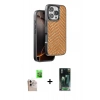 MARSİLYAN™- iPhone 16 Pro Max Kılıf Vadi Özel Seri - Siyah 360 Mat Full Body Arka Koruyucu + Raze Metal Kamera Lens - NLGY