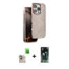 MARSİLYAN™- iPhone 16 Pro Max Kılıf Vadi Özel Seri - Siyah 360 Mat Full Body Arka Koruyucu + Raze Metal Kamera Lens - NLGY