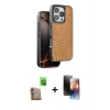MARSİLYAN™- iPhone 16 Pro Max Kılıf Vadi Özel Seri - Siyah 3D Antistatik Mat Seramik Nano Ekran Koruyucu + Raze Metal Kamera Lens - CLTM