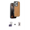 MARSİLYAN™- iPhone 16 Pro Max Kılıf Vadi Özel Seri - Siyah Bilvis 3D Cam Ekran Koruyucu + Bilvis Titan Kamera Lens - TMGI