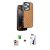 MARSİLYAN™- iPhone 16 Pro Max Kılıf Vadi Özel Seri - Siyah Bilvis 3X AR Hayalet Cam Ekran Koruyucu + Raze Metal Kamera Lens - NLGY
